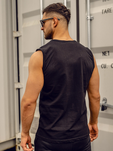 Men’s Printed Tank Top Black Bolf 14807A