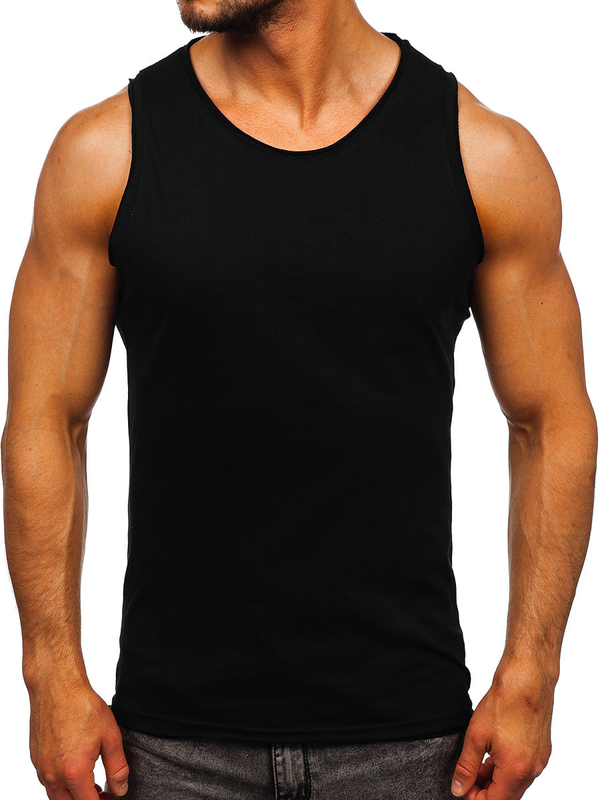 Men’s Basic Tank Top Black Bolf 1205
