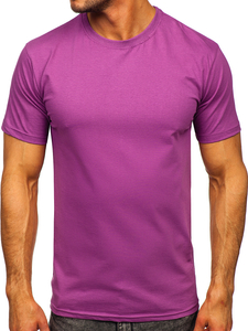 Men's Basic Cotton T-shirt Violet Bolf 192397