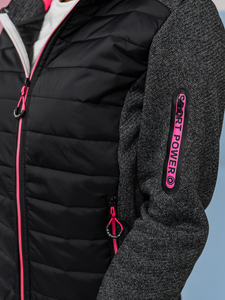 Women's Lightweight Quilted Jacket with hood Black Bolf KSW4001