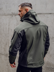 Men's Lightweight Softshell Jacket Khaki Bolf T019A