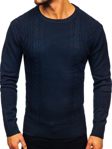 Men's Jumper Navy Blue Bolf H1937