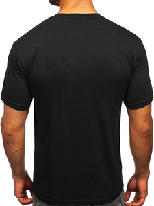 Men's Printed T-shirt Black Bolf 14802