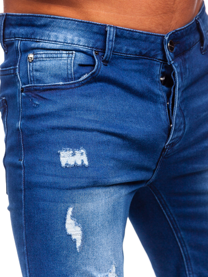 Men's Denim Shorts Navy Blue Bolf MP0061BS