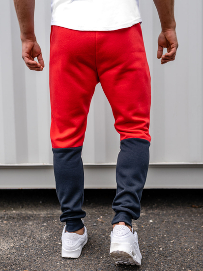 Men's Printed Sweatpants Red Bolf AM85A