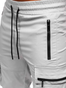 Men’s Cargo Joggers Grey Bolf HSS300
