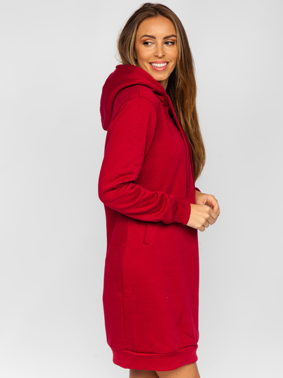 Women's Longline Hoodie Claret Bolf YS10005-A
