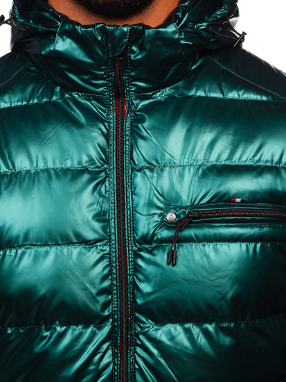 Men's Quilted Lightweight Sport Jacket Green Bolf 2147