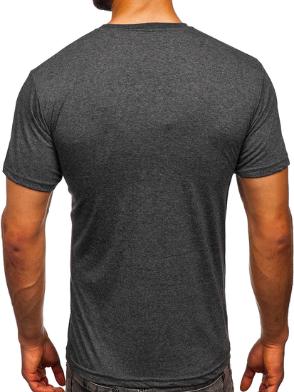 Men's Basic Cotton T-shirt Graphite Bolf 192397