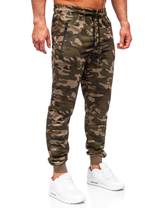 Men's Military Jogger Sweatpants Green Bolf JX6185