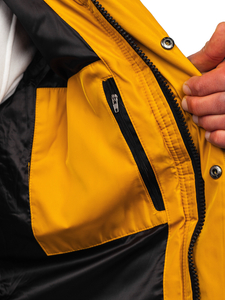 Men's Quilted Winter Jacket Camel Bolf 99527