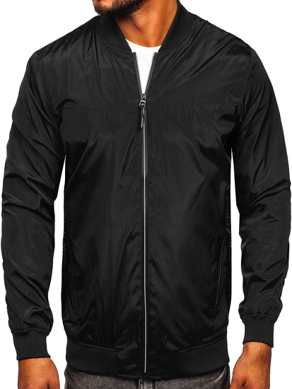 Men's Lightweight Bomber Jacket Black Bolf W3909