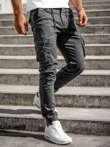 Men's Cargo Joggers Graphite Bolf 8983