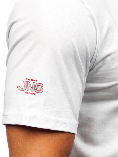 Men's Cotton Printed T-shirt White Bolf 14741