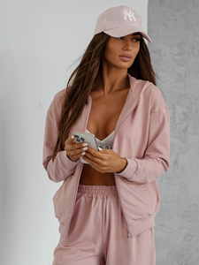 Women’s 2-Piece Sport Outfit z kapturem Powder Pink Bolf 821110