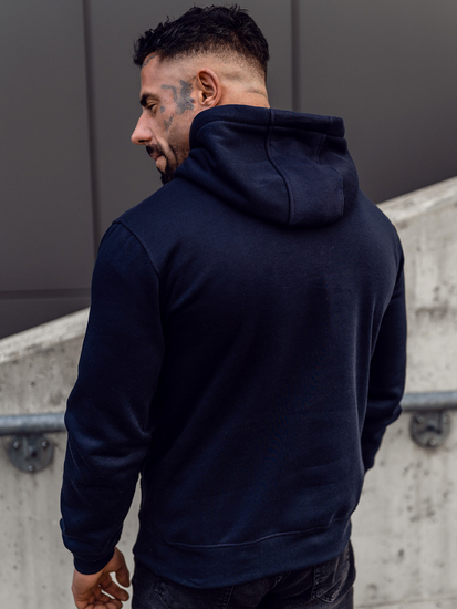 Men's Kangaroo Hoodie Navy blue Bolf MB001A