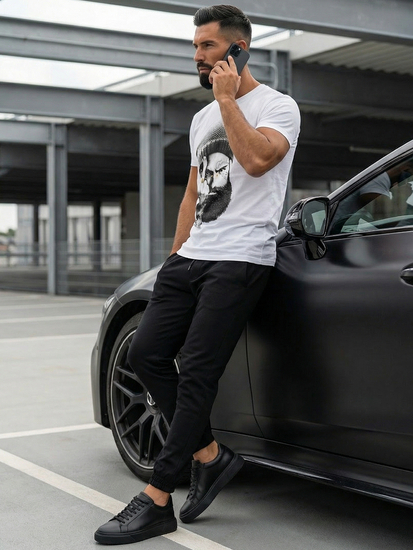 Men's Printed T-shirt White Bolf 142175