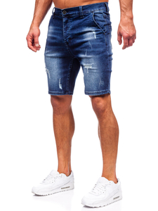 Men's Denim Shorts Navy Blue Bolf MP0036BS