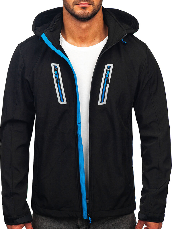 Men's Lightweight Softshell Jacket Black Bolf HSS036