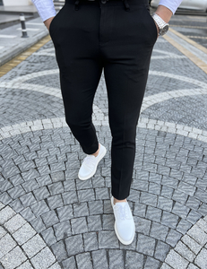 Men’s Elegant Pants Black Bolf 0031