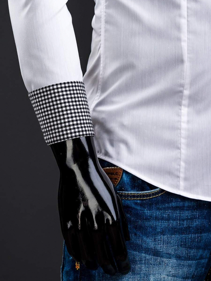 Men’s Elegant Long Sleeve Shirt White Bolf 0939A