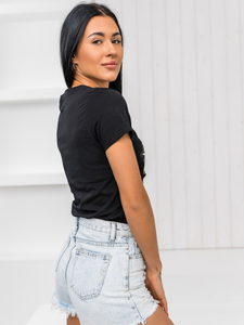 Women's Printed T-shirt Black Bolf 96T620