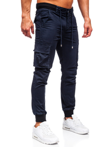Men's Cargo Joggers Navy Blue Bolf MP0208BS