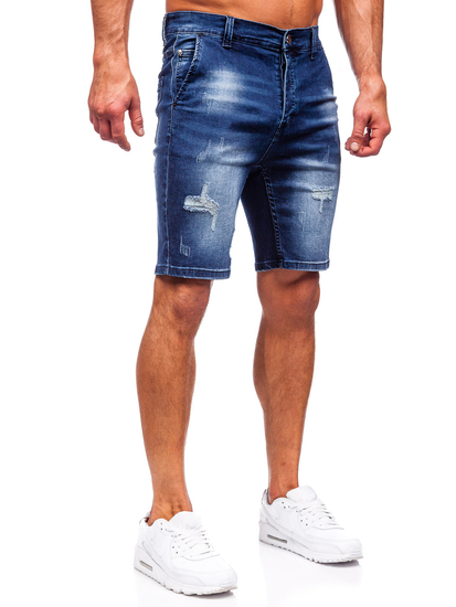 Men's Denim Shorts Navy Blue Bolf MP0036BS