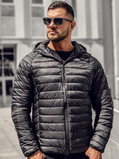 Men's Lightweight Quilted Jacket Black Bolf 58M13021A