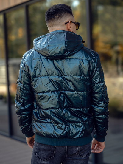 Men's Lightweight Quilted Sport Jacket Green Bolf 2143