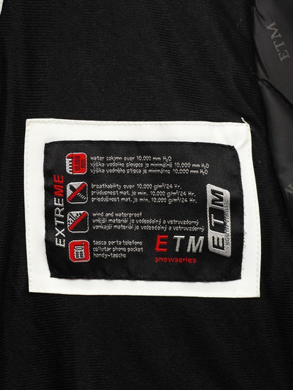 Men's Winter Ski Jacket Black-Green Bolf 1910