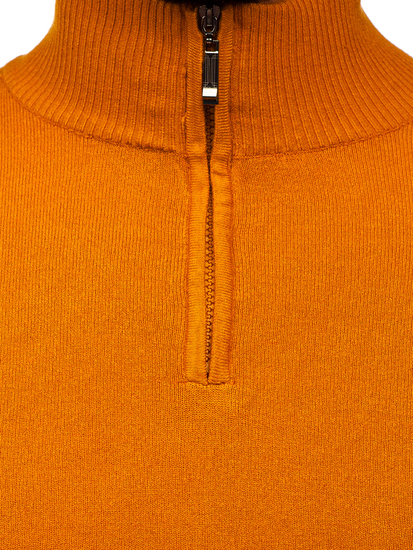 Men's Stand Up Sweater Camel Bolf YY08