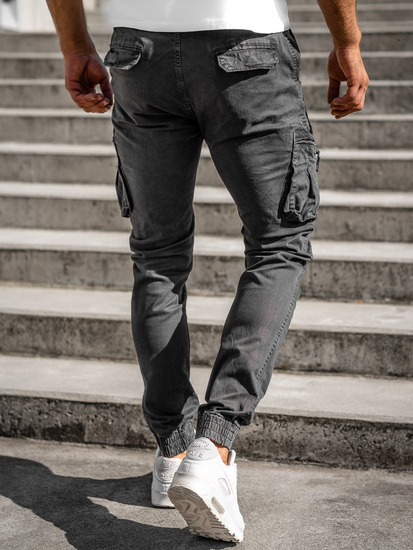 Men's Cargo Joggers Graphite Bolf 8983