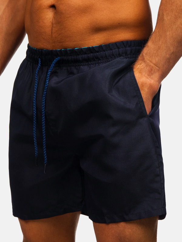 Men’s Swimming Trunks Navy blue Bolf QD35