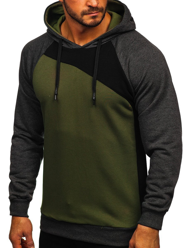 Men's Hoodie Khaki Bolf BF-28S