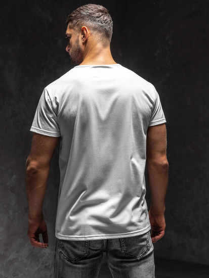 Men's Printed T-shirt White Bolf KS1995