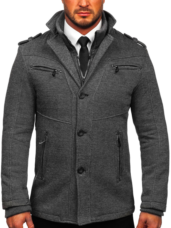Men's Winter Jacket Grey Bolf 88803
