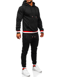 Men's Tracksuit with Hood Black Bolf 8C60