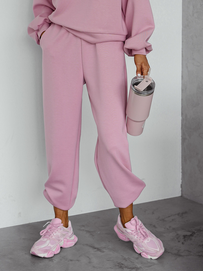 Women’s 2-piece Sport Outfit with butter hood Powder Pink Bolf 525