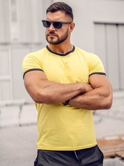 Men's Basic T-shirt Yellow Bolf 8T83A