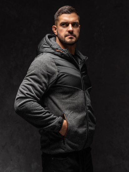 Men's Lightweight Jacket Black-Orange Bolf BKS2153