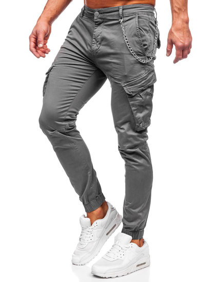 Men's Cargo Joggers Grey Bolf SK850