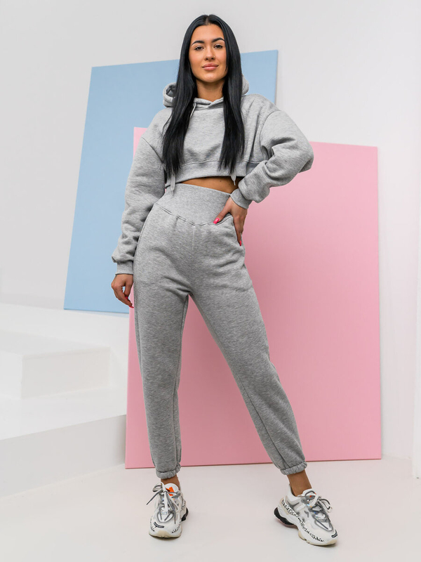 Women's 2-Piece Oversize Tracksuit Grey Bolf 8C68