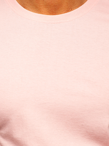 Men's Basic Cotton T-shirt Light Pink Bolf 192397