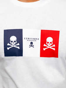 Men's Cotton Printed T-shirt White Bolf 14784