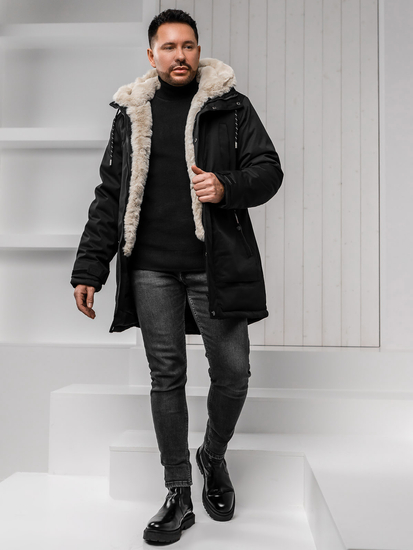 Men’s Winter Parka Jacket Black Bolf 5M3132A1