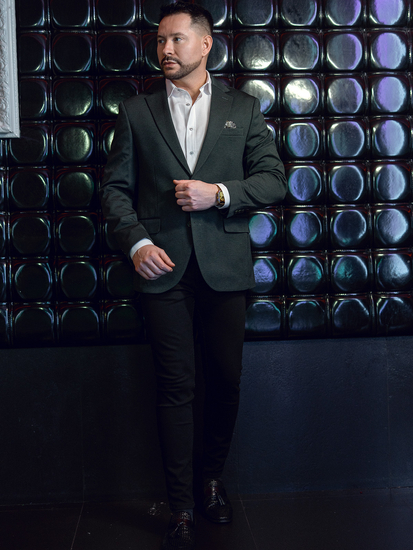 Men’s Casual Blazer Green Bolf 24401-1