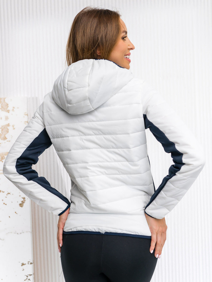 Women's Lightweight Jacket with hood White Bolf KSW4006A1