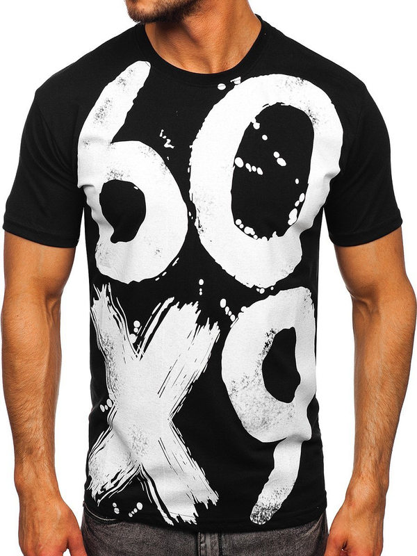 Men's Printed T-shirt Black Bolf 0303