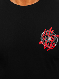 Men's Cotton Printed T-shirt Black Bolf MPO3555